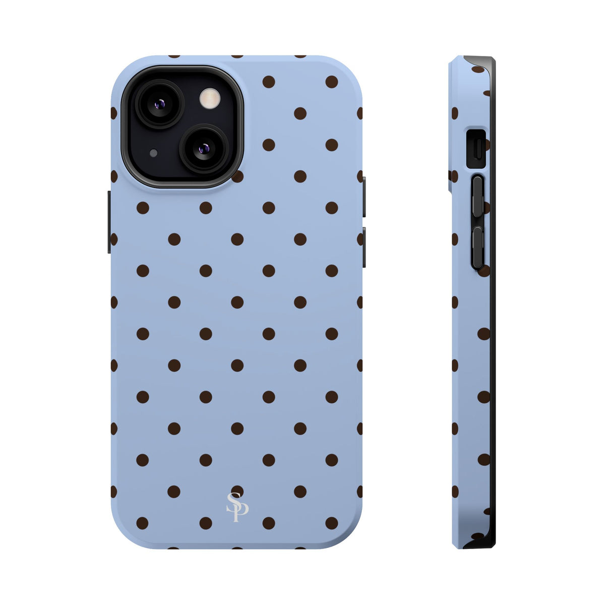 Blue Polka Dot Magnetic Impact Phone Case