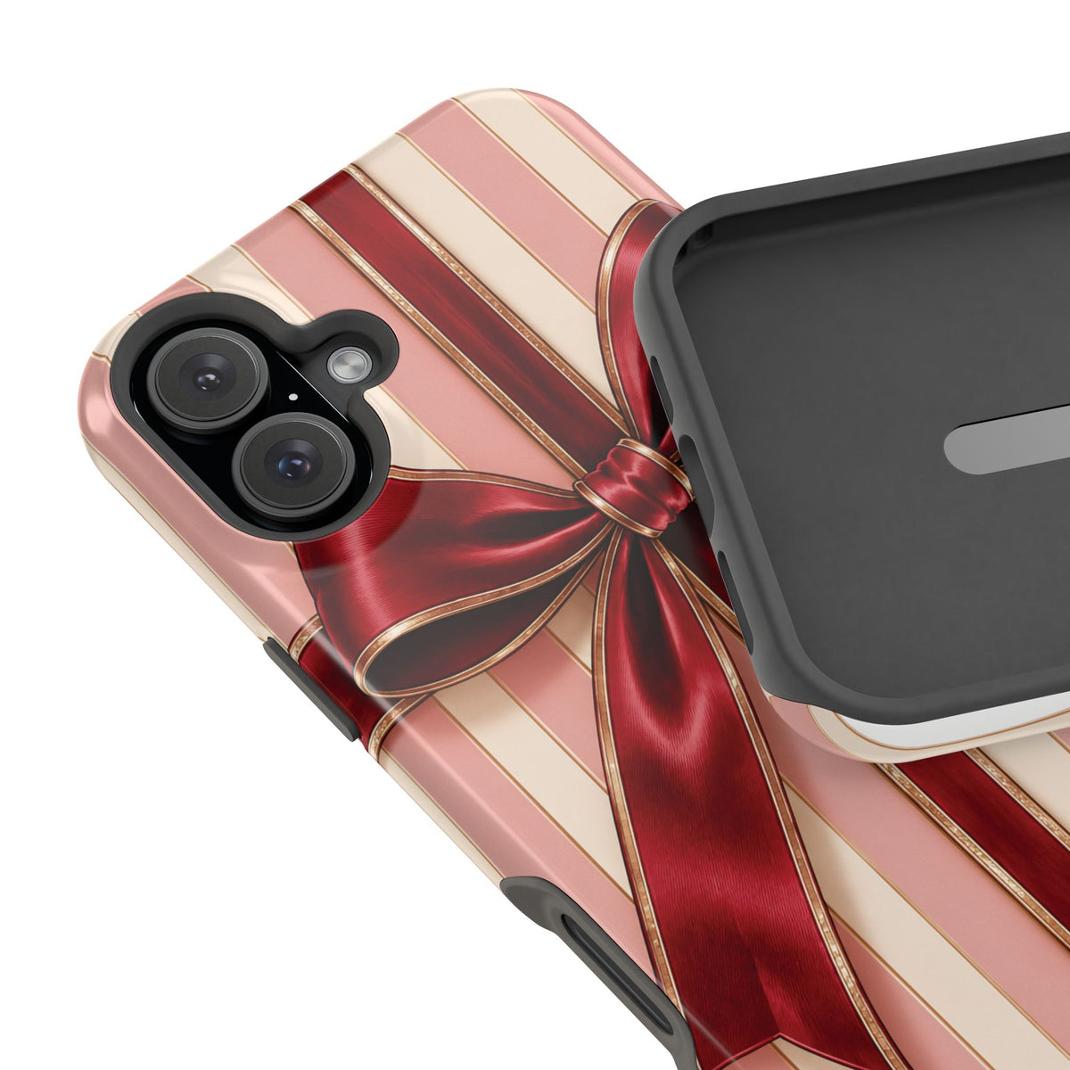 Red Bow Gift Wrap Magnetic Phone Case