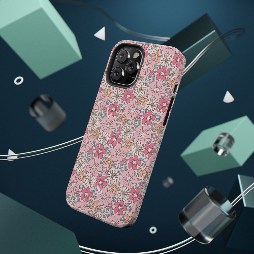 Pink Flowers Impact-Resistant Case