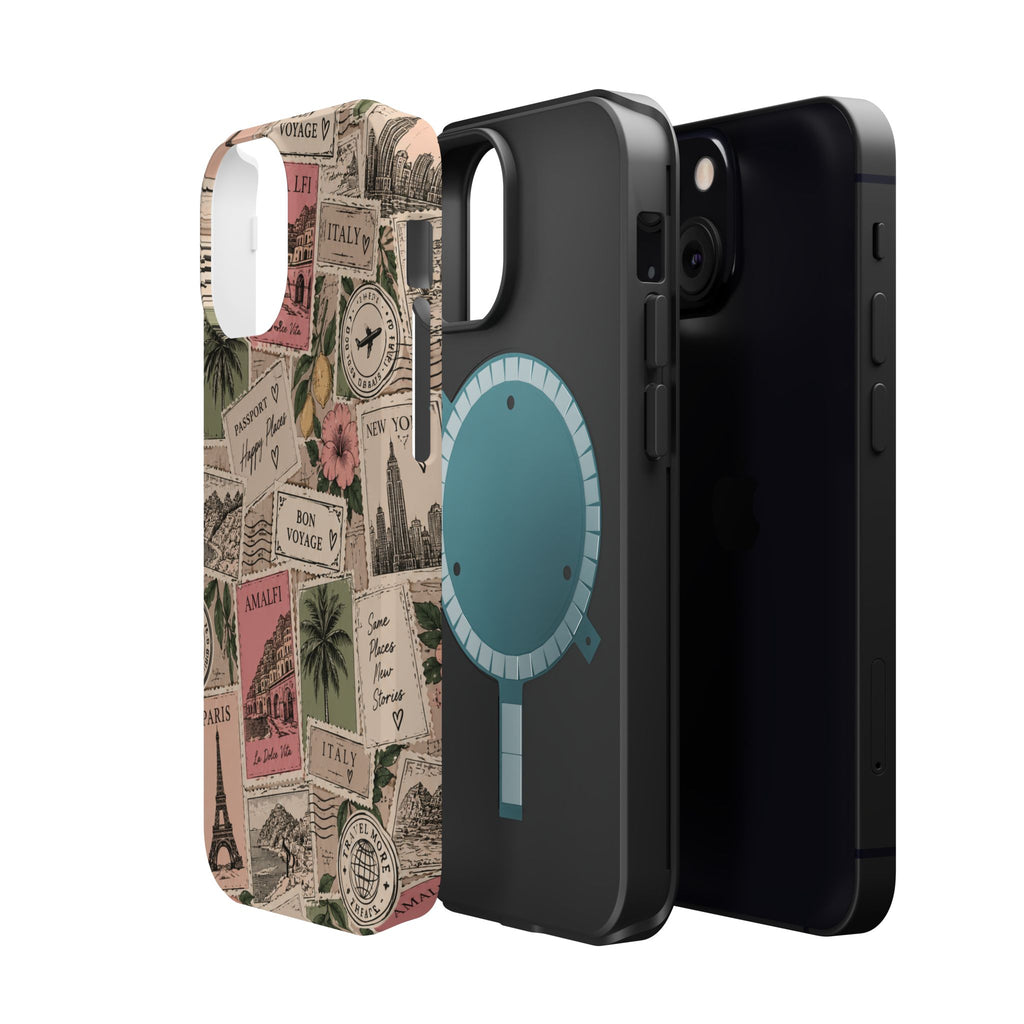 Travel Passport Stamp Magnetic Impact-Resistant Case