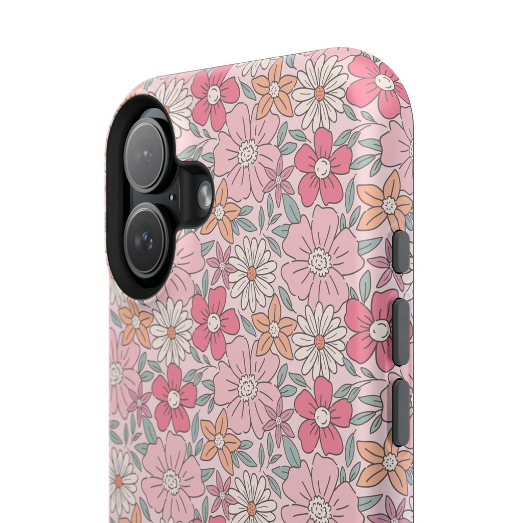 Pink Flowers Impact-Resistant Case