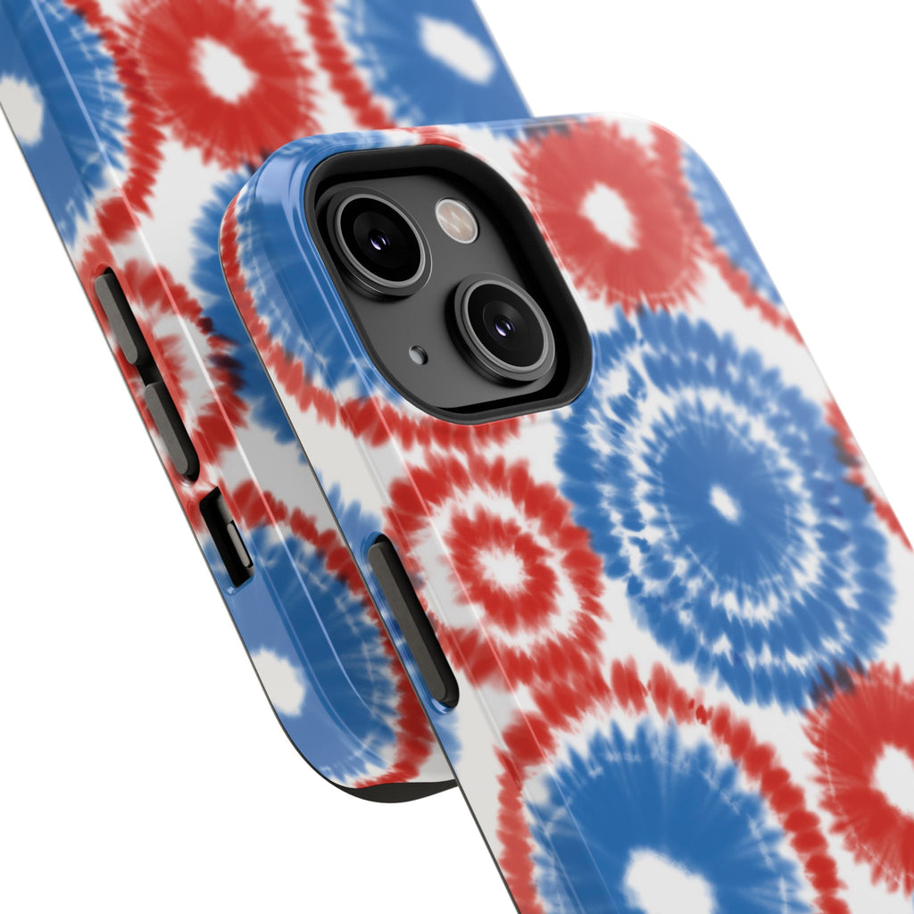 Patriotic Tie Dye Impact Resistant Phone Case