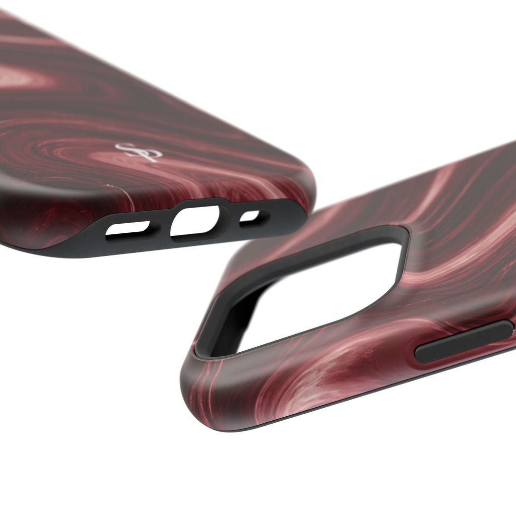 Burgundy Marble Magnetic Phone Case