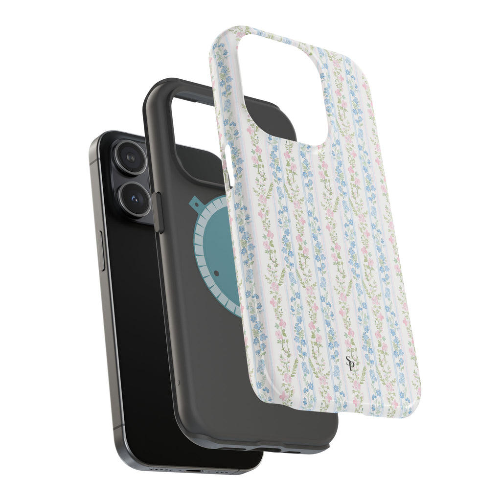 Pastel Floral Pattern Magnetic Tough Case