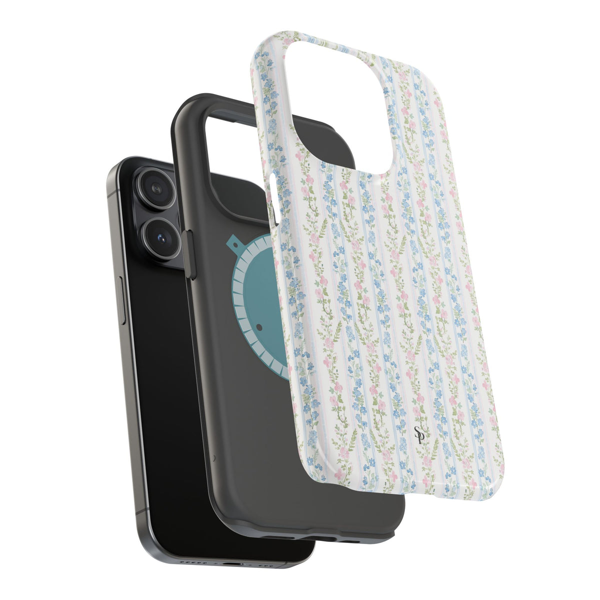 Pastel Floral Pattern Magnetic Tough Case