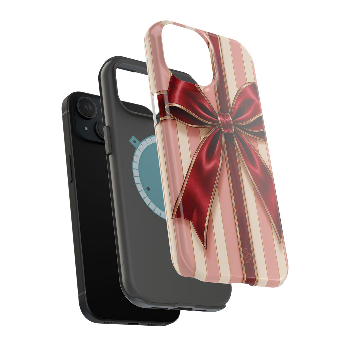 Red Bow Gift Wrap Magnetic Phone Case