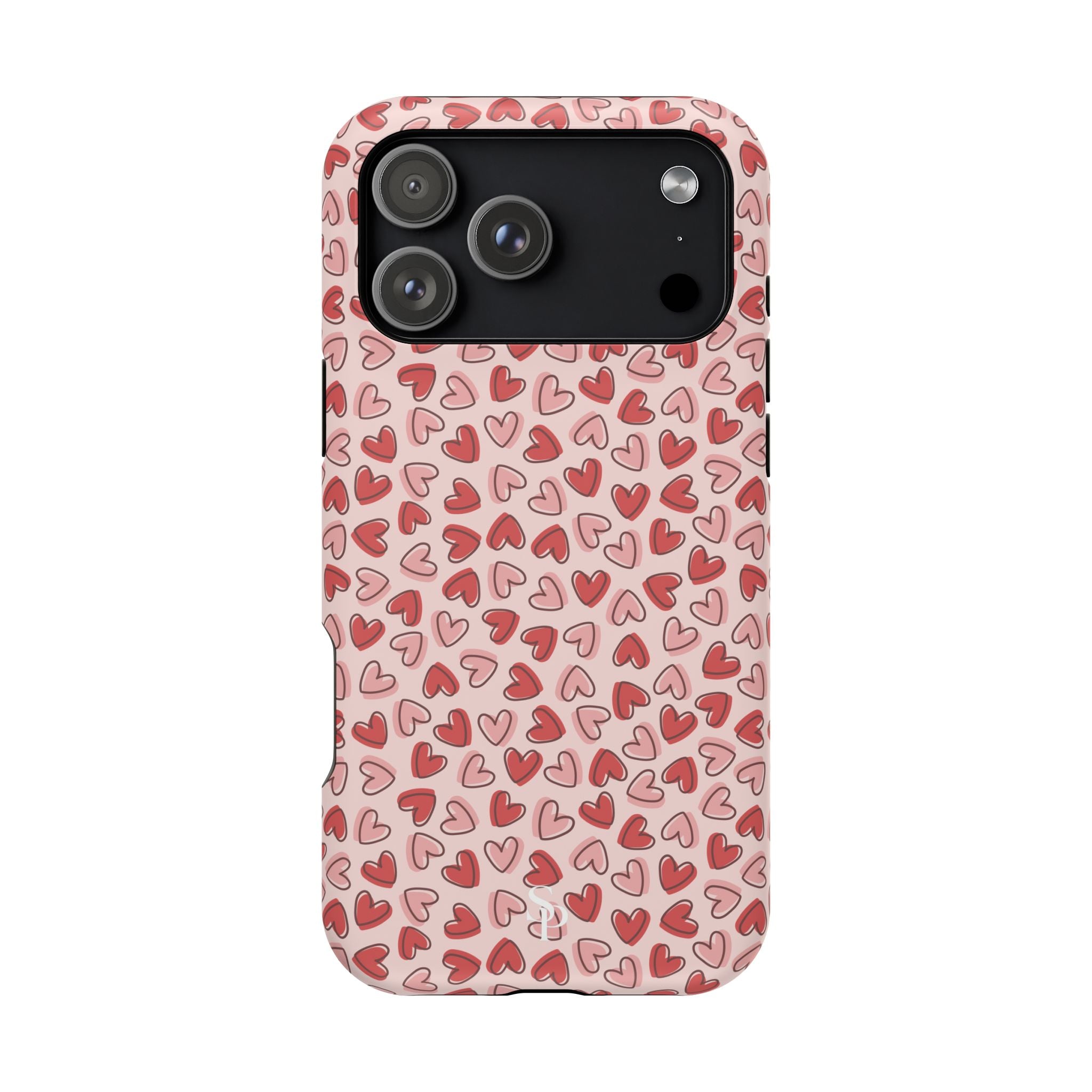Heart Pattern Impact-Resistant Phone Case - Stylish Protection for Valentine's Day & Everyday Love