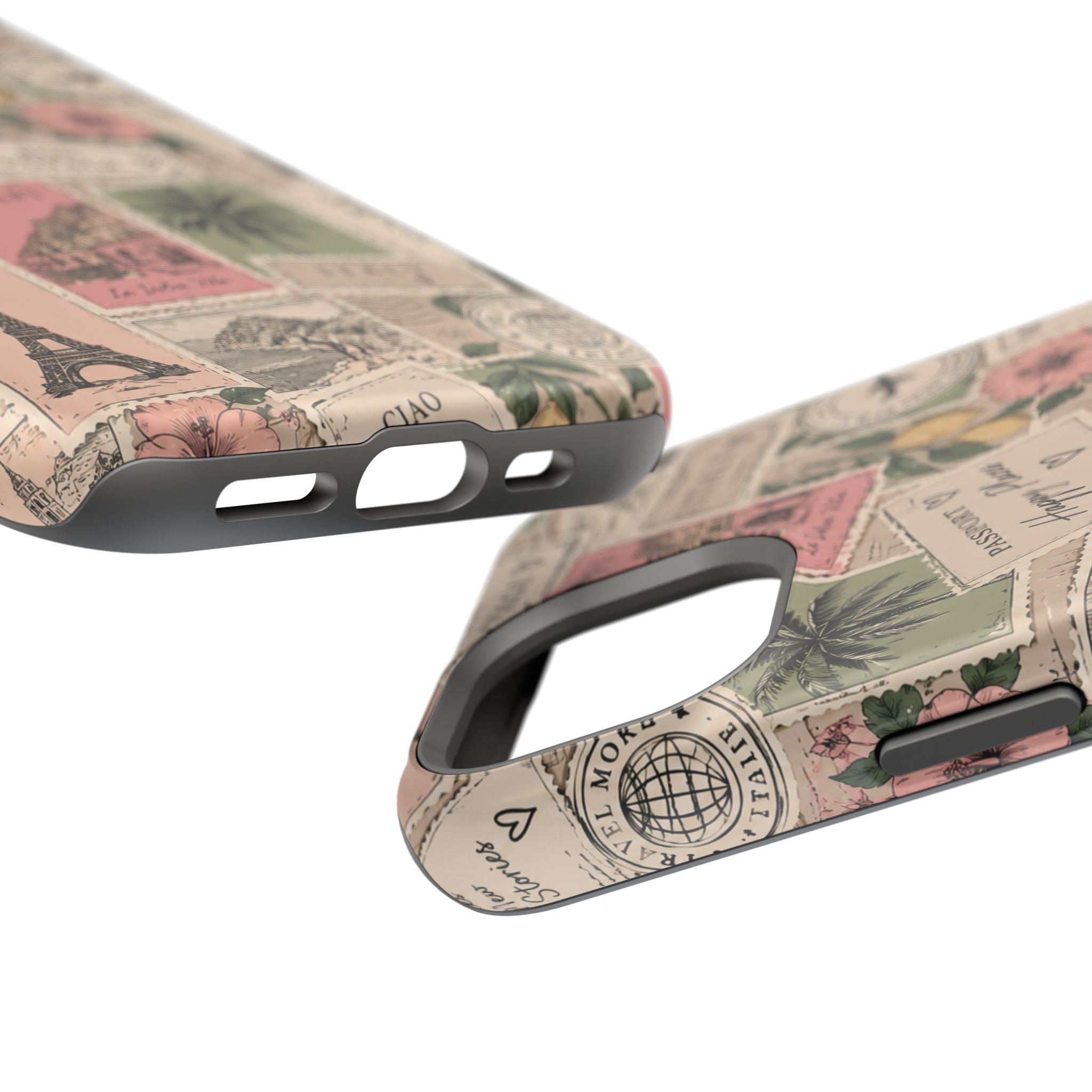 Travel Passport Stamp Magnetic Impact-Resistant Case