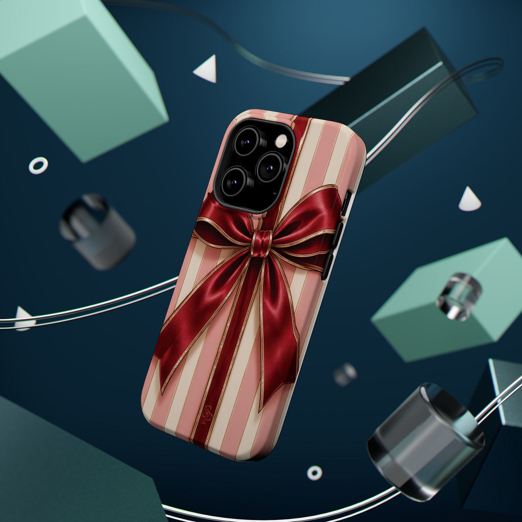 Red Bow Gift Wrap Magnetic Phone Case