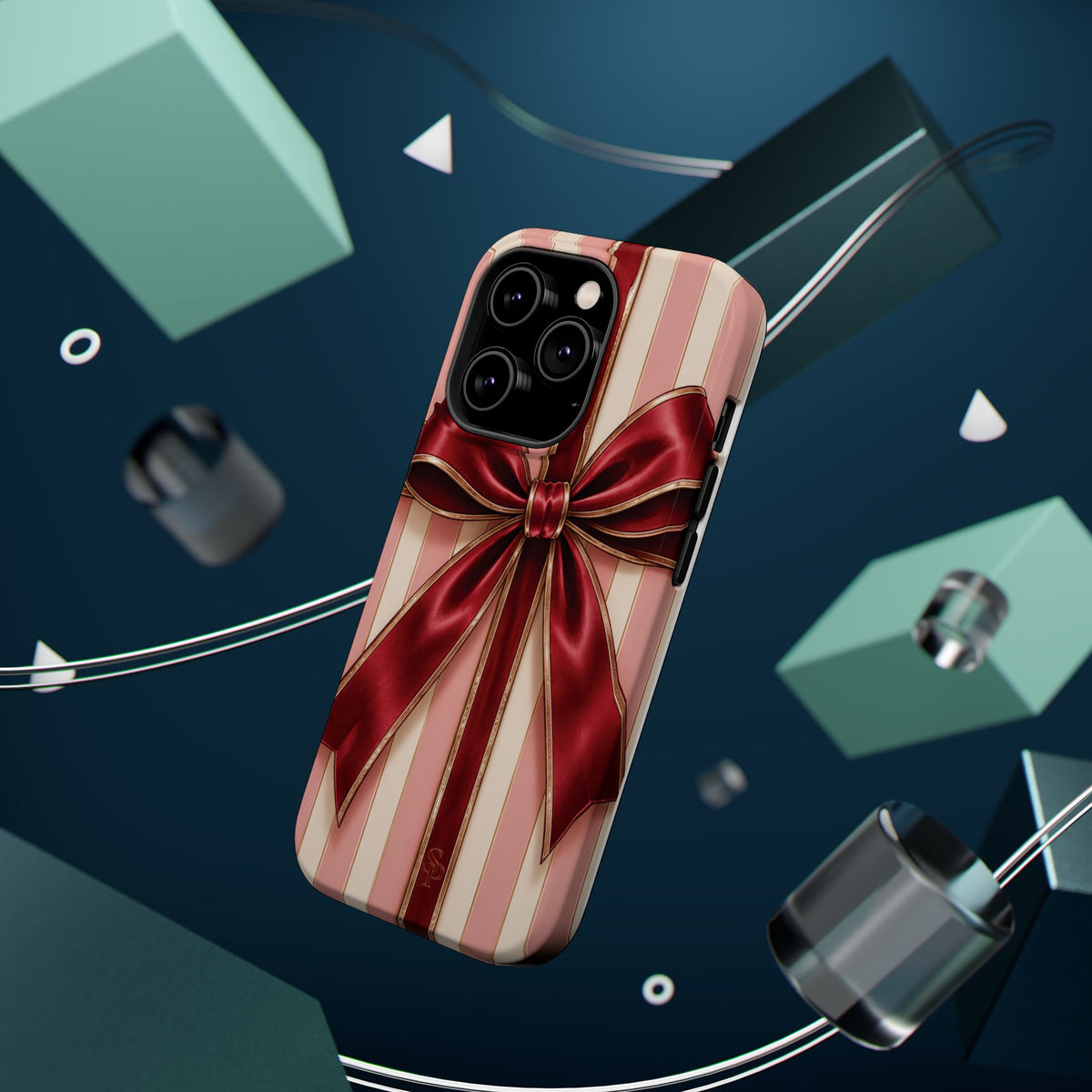 Red Bow Gift Wrap Magnetic Phone Case