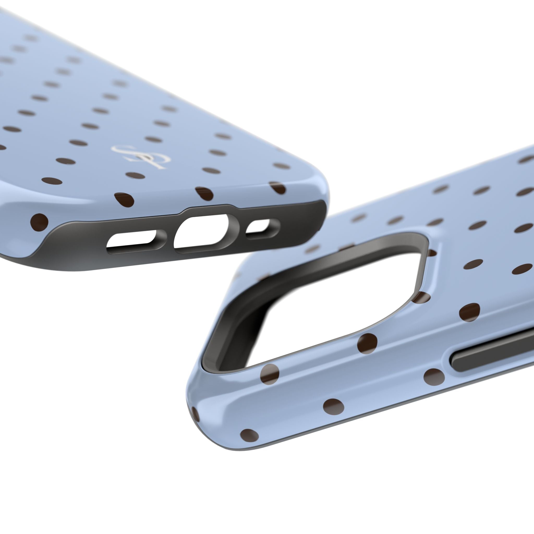 Blue Polka Dot Magnetic Impact Phone Case