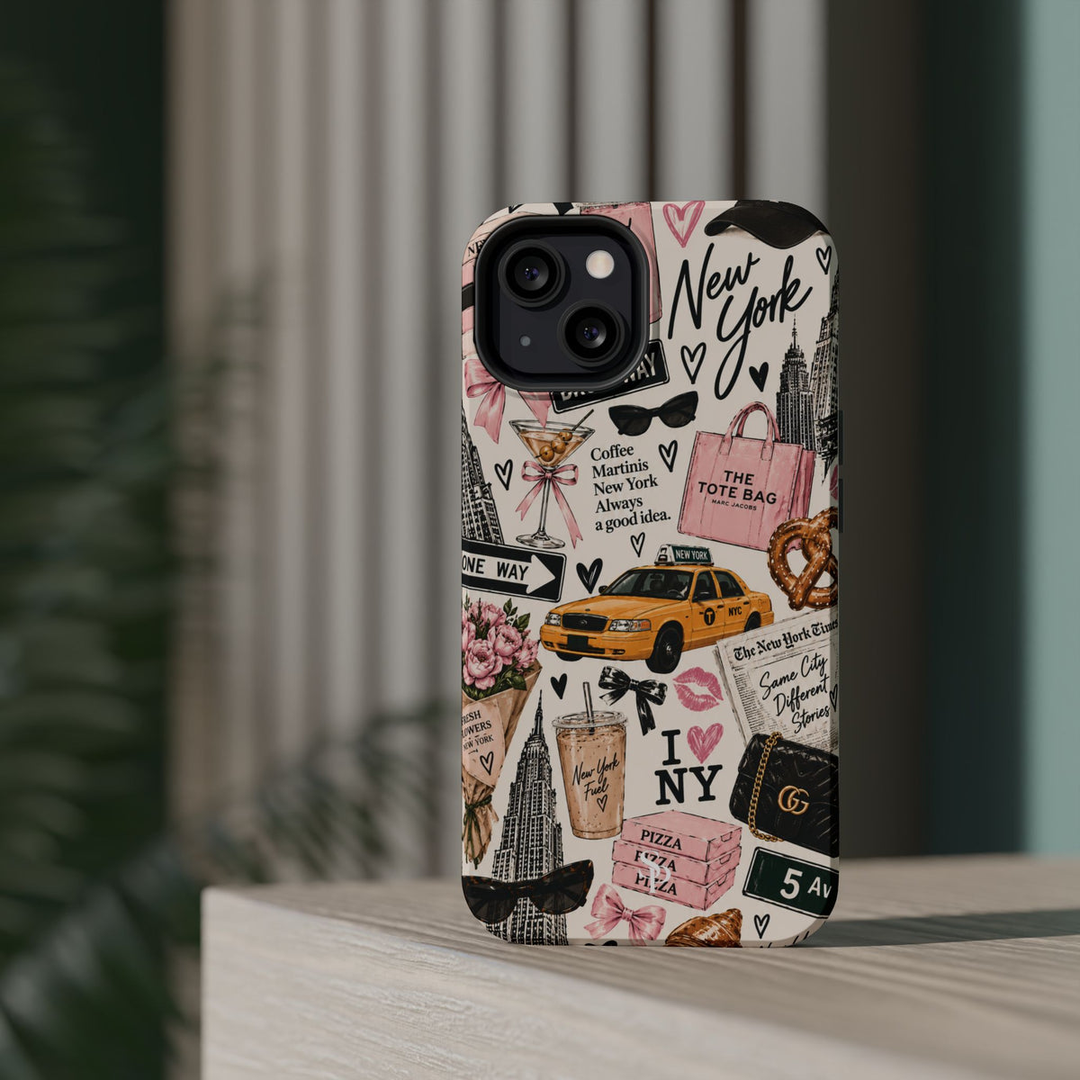 Pink New York Magnetic Phone Case