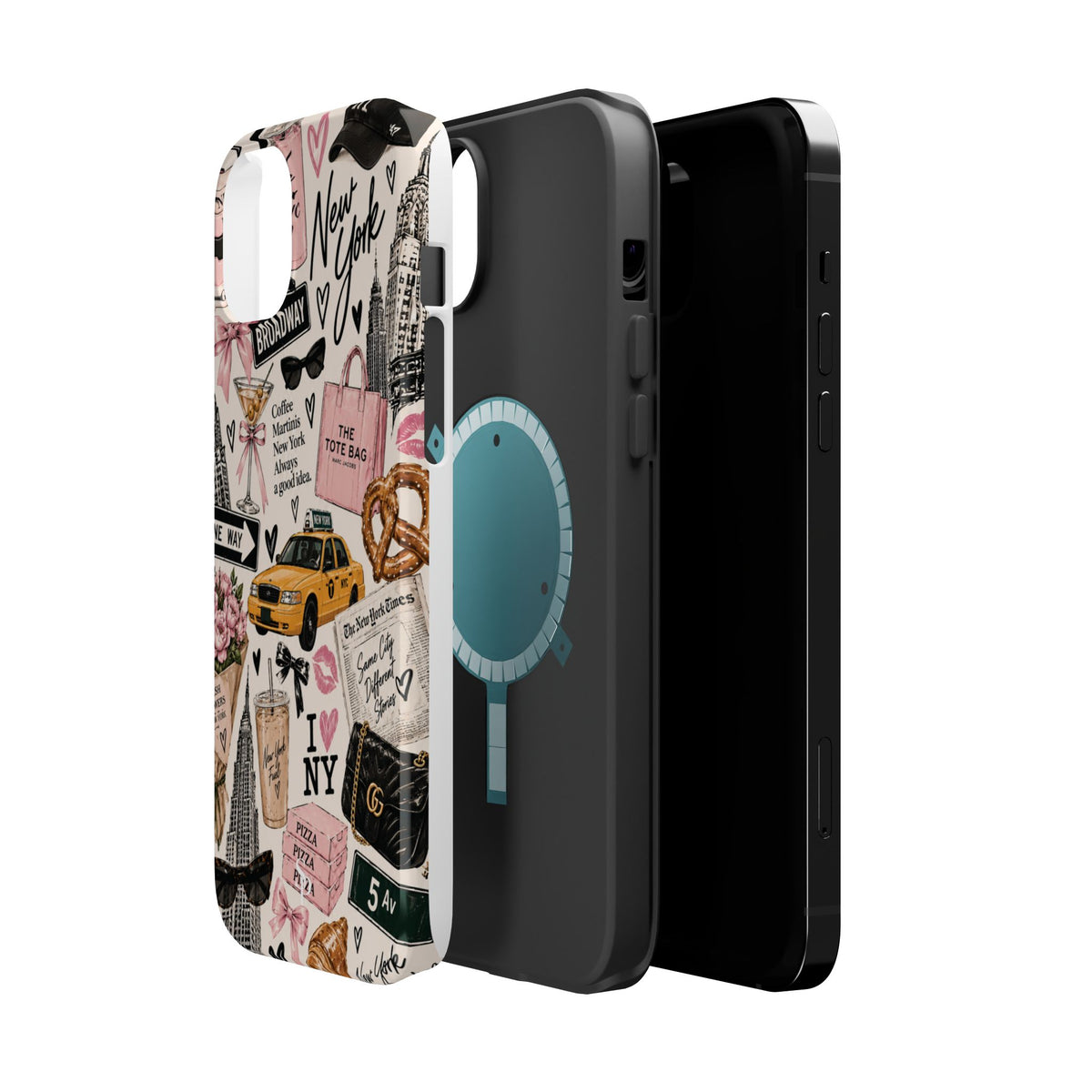 Pink New York Magnetic Phone Case