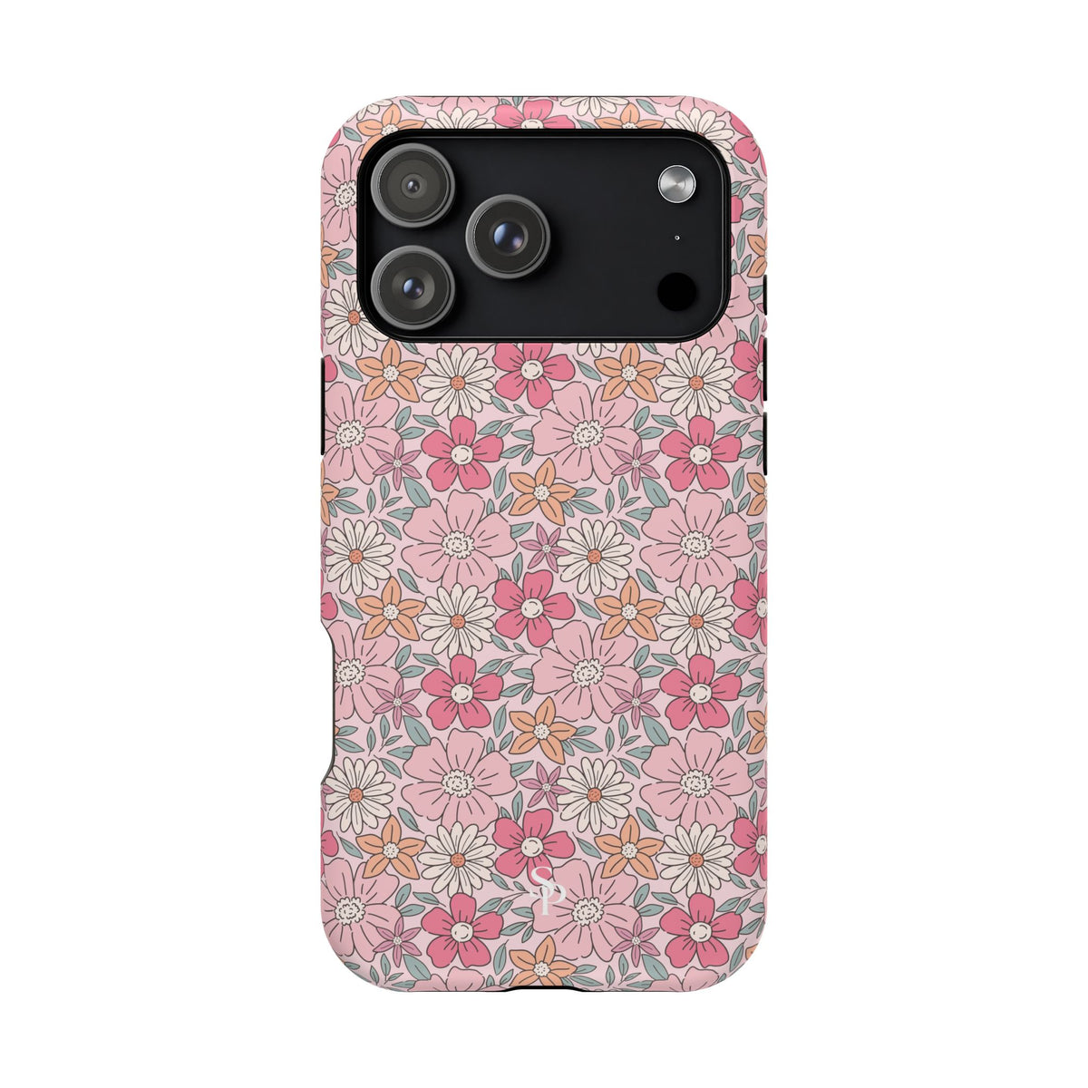 Pink Flowers Impact-Resistant Case