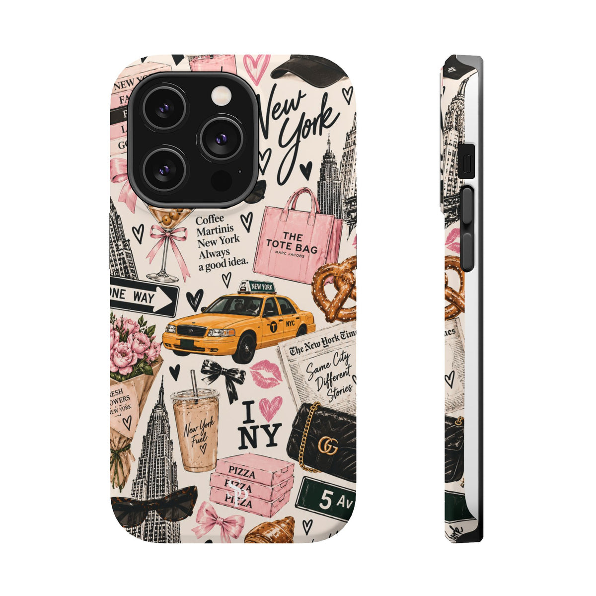 Pink New York Magnetic Phone Case