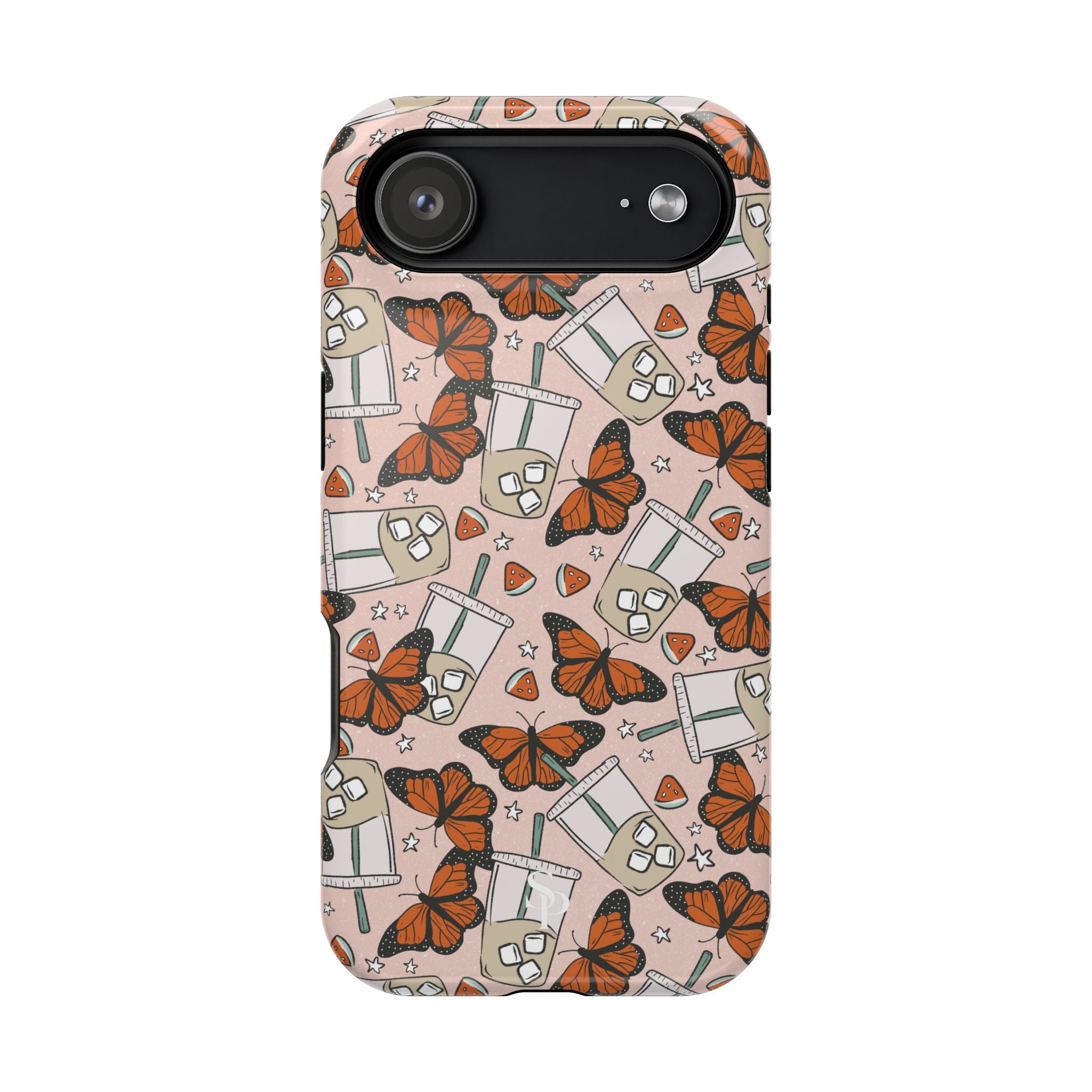 Iced Coffee & Butterfly Impact-Resistant Cases