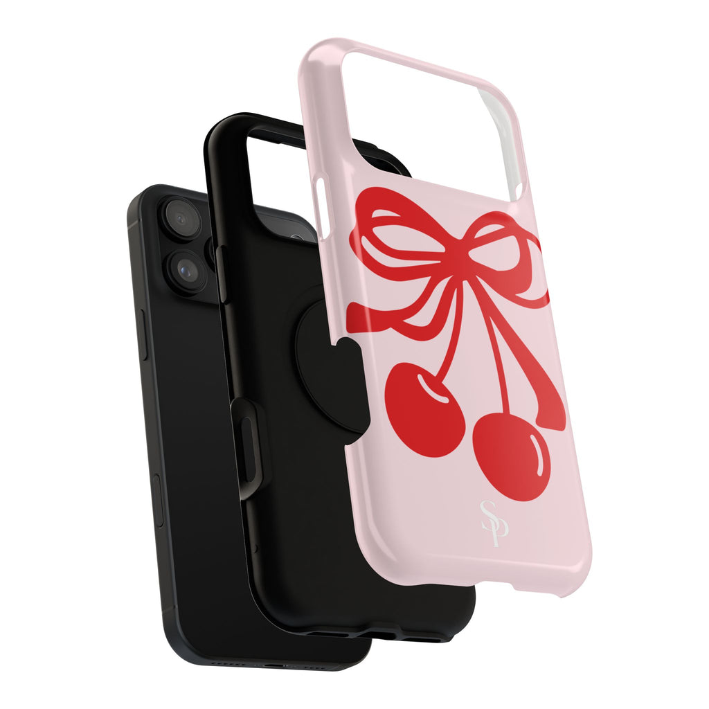 Cherry Bow Impact-Resistant Phone Case