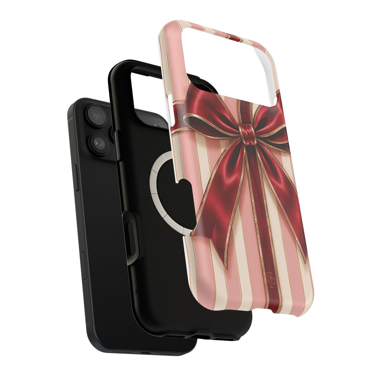 Red Bow Gift Wrap Magnetic Phone Case