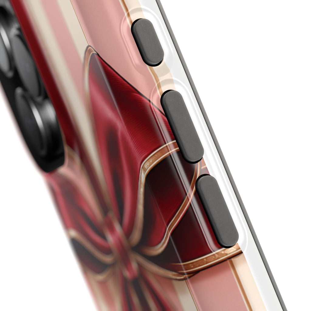Red Bow Gift Wrap Magnetic Phone Case