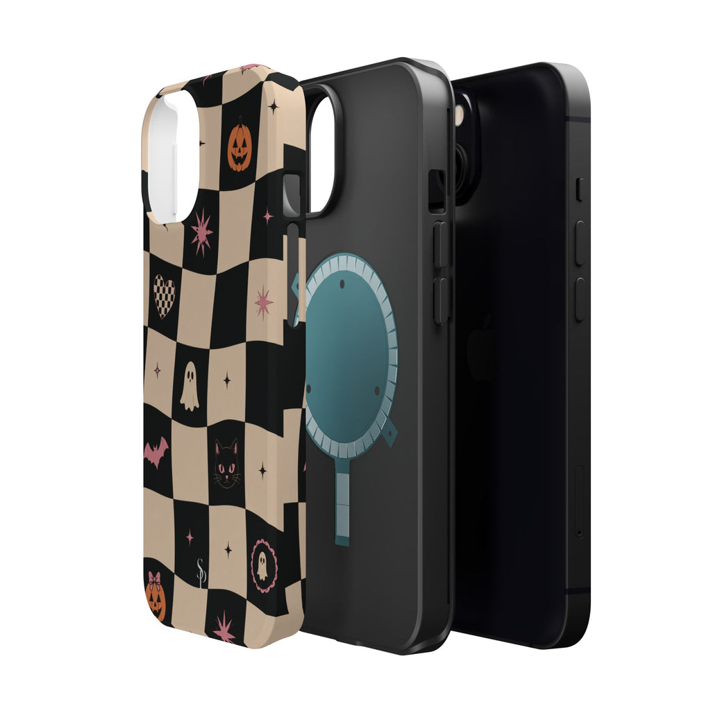 Halloween Checkerboard Magnetic Phone Case