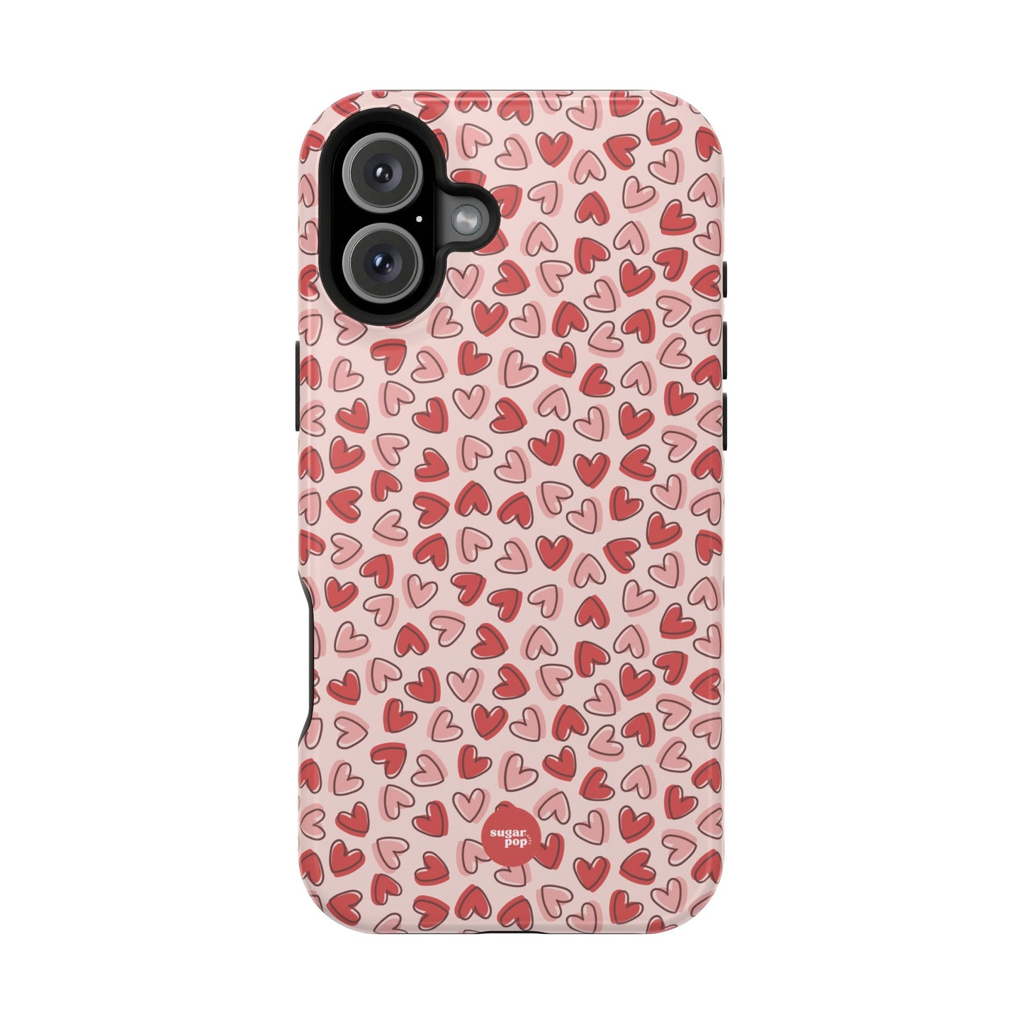 Heart Pattern Impact-Resistant Phone Case - Stylish Protection for Valentine's Day & Everyday Love