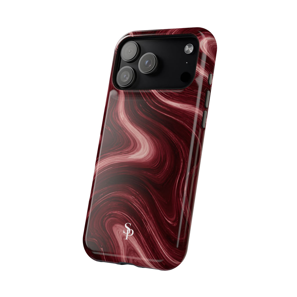 Burgundy Marble Magnetic Phone Case