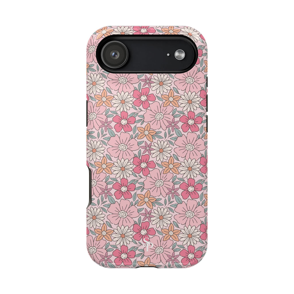 Pink Flowers Impact-Resistant Case