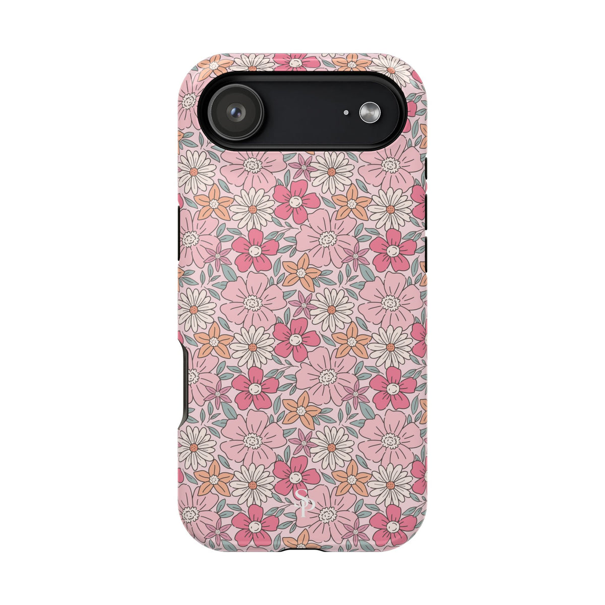 Pink Flowers Impact-Resistant Case