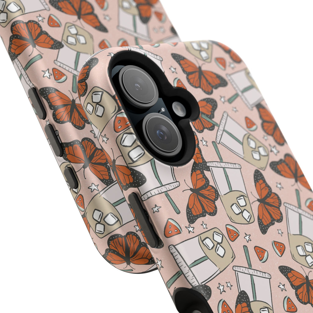 Iced Coffee & Butterfly Impact-Resistant Cases