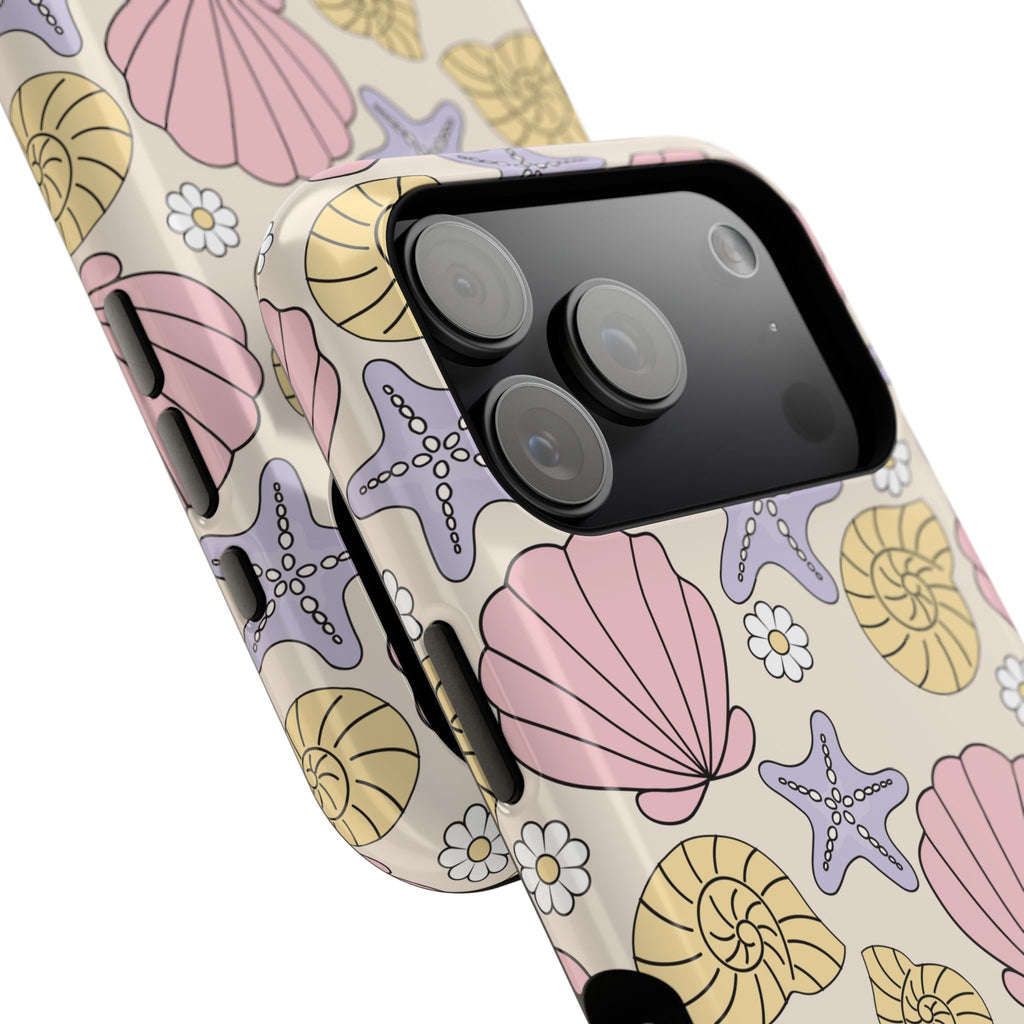 Coastal Shells Impact-Resistant Phone Case