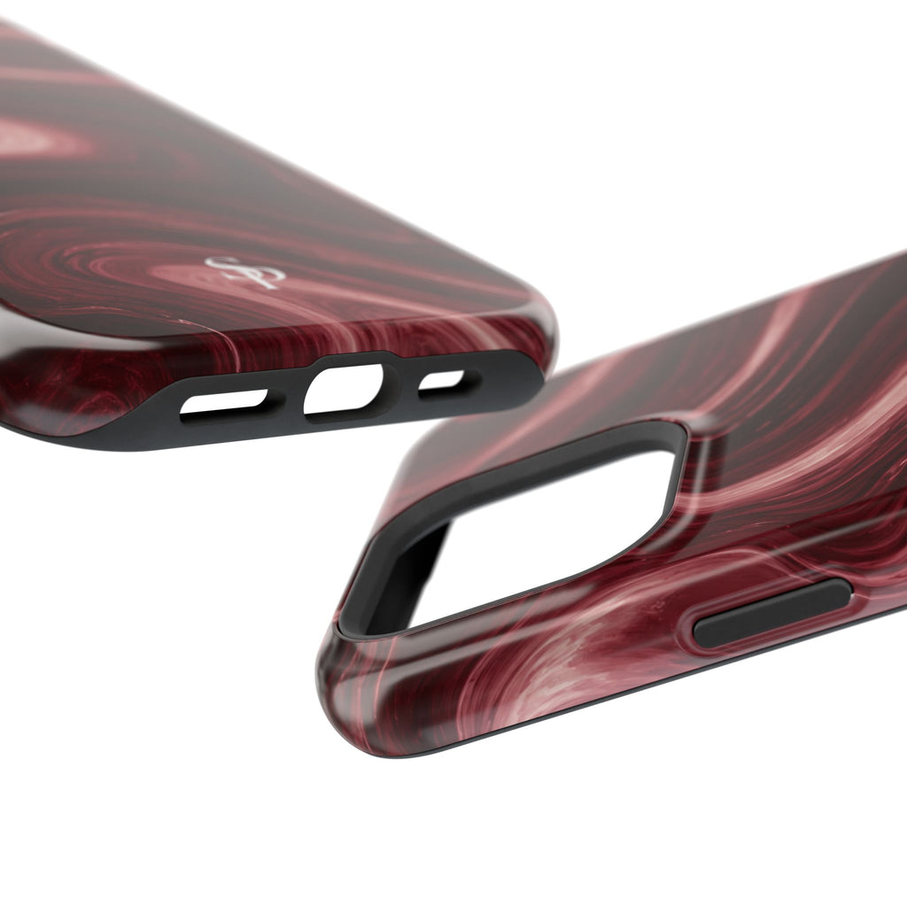 Burgundy Marble Magnetic Phone Case