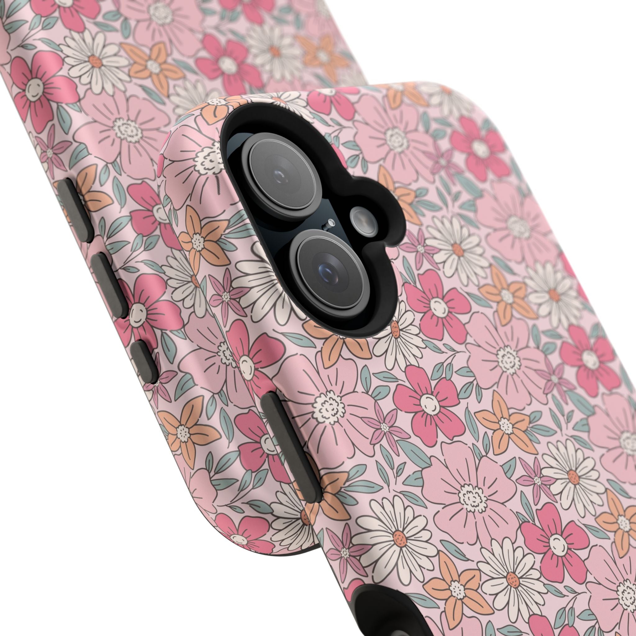 Pink Flowers Impact-Resistant Case