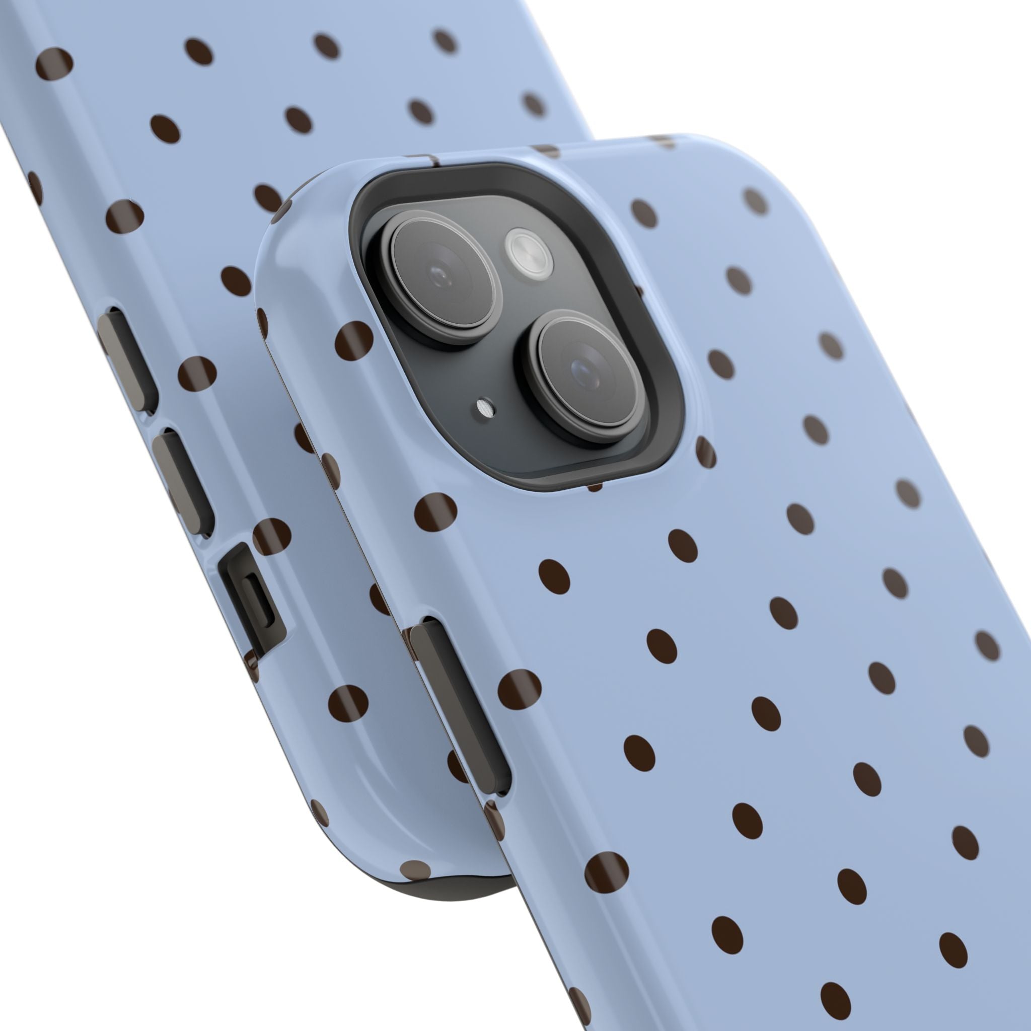 Blue Polka Dot Magnetic Impact Phone Case