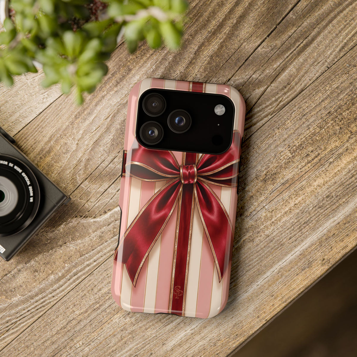 Red Bow Gift Wrap Magnetic Phone Case