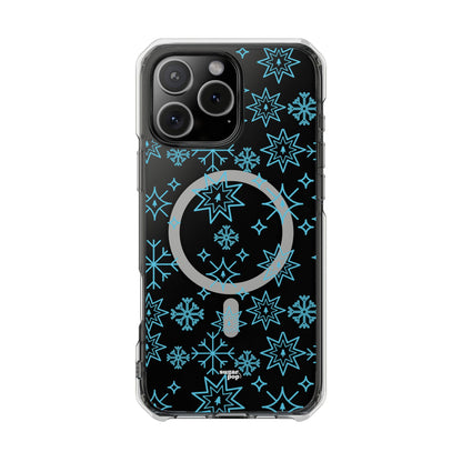 Snowflake Magnetic Clear Impact Case - Stylish & Durable iPhone Protection