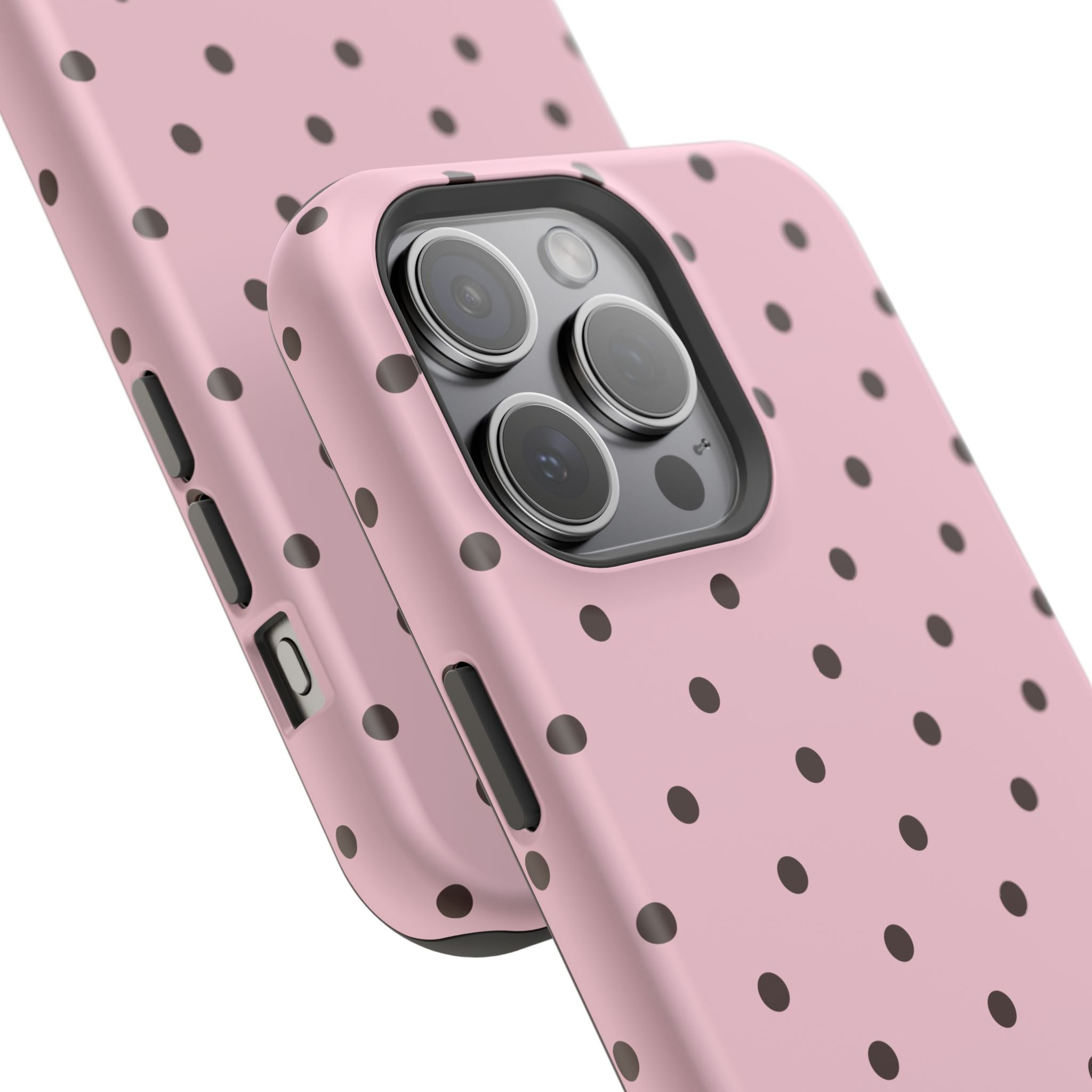 Pink Polka Dot Magnetic Impact Phone Case