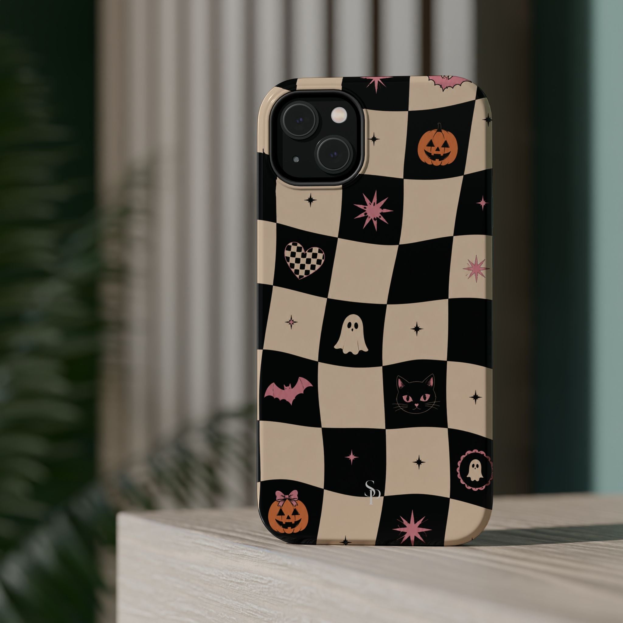 Halloween Checkerboard Magnetic Phone Case