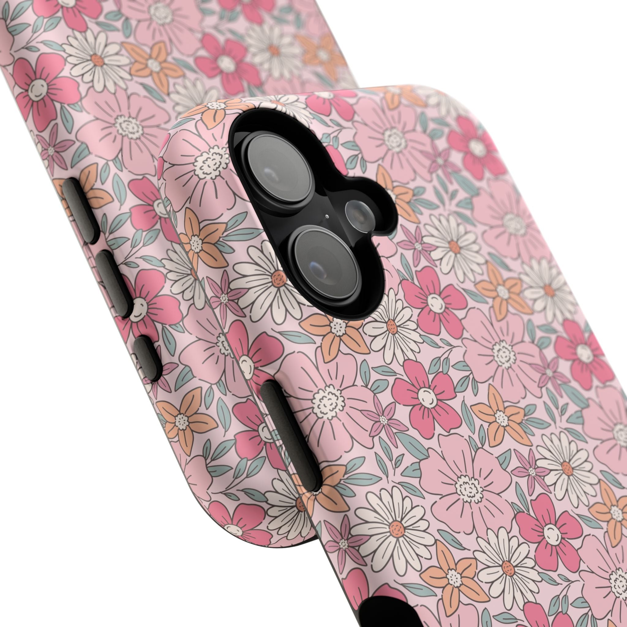 Pink Flowers Impact-Resistant Case