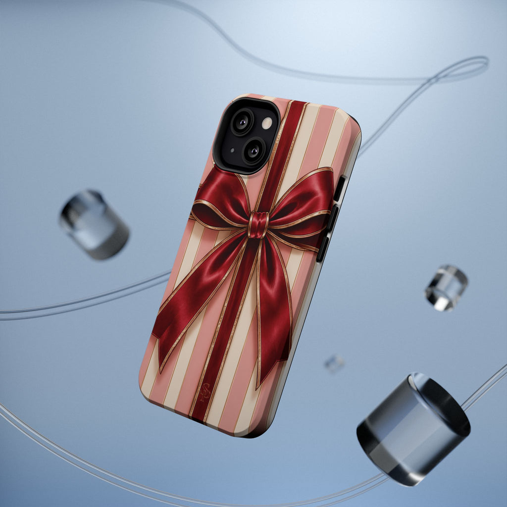 Red Bow Gift Wrap Magnetic Phone Case
