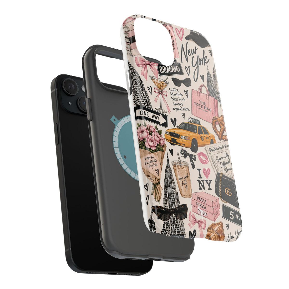 Pink New York Magnetic Phone Case