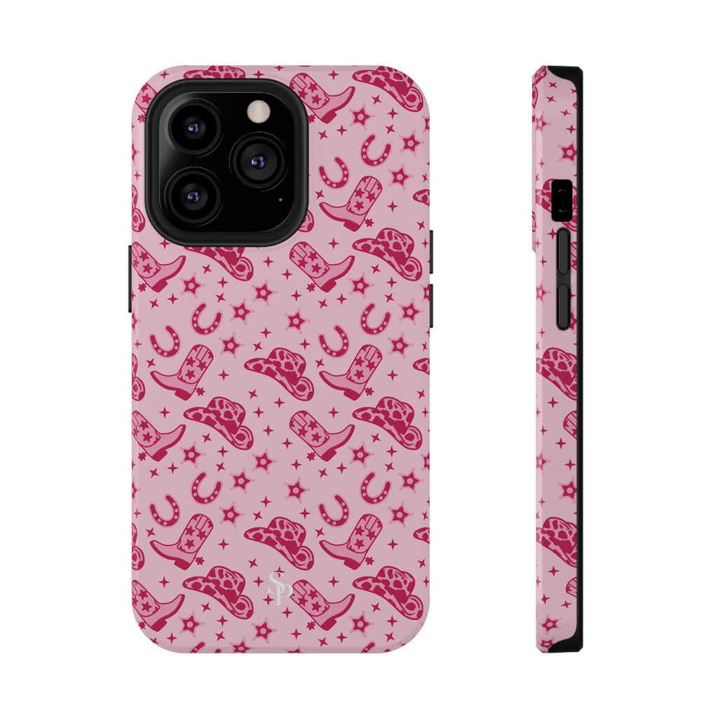 Pink Cowgirl Impact-Resistant Case