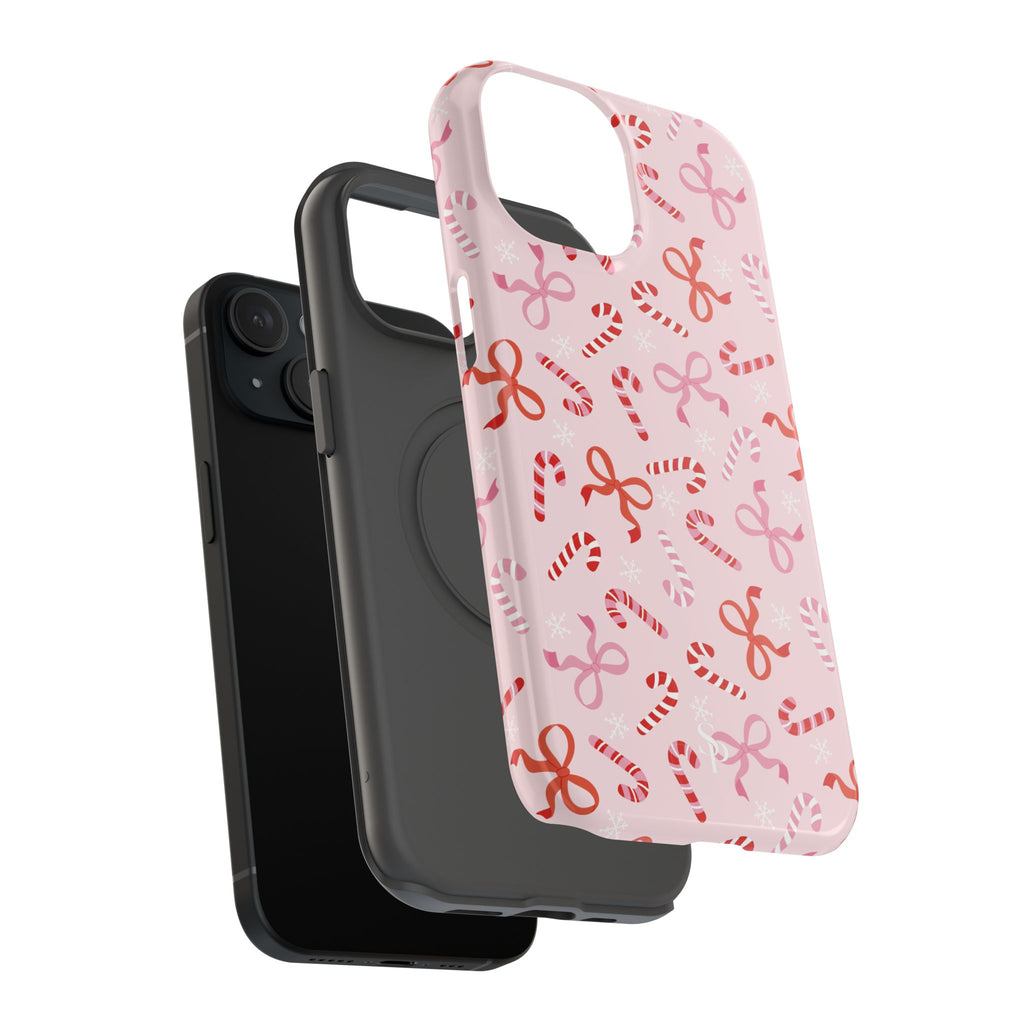Candy Cane Impact-Resistant Phone Case - Limited Edition