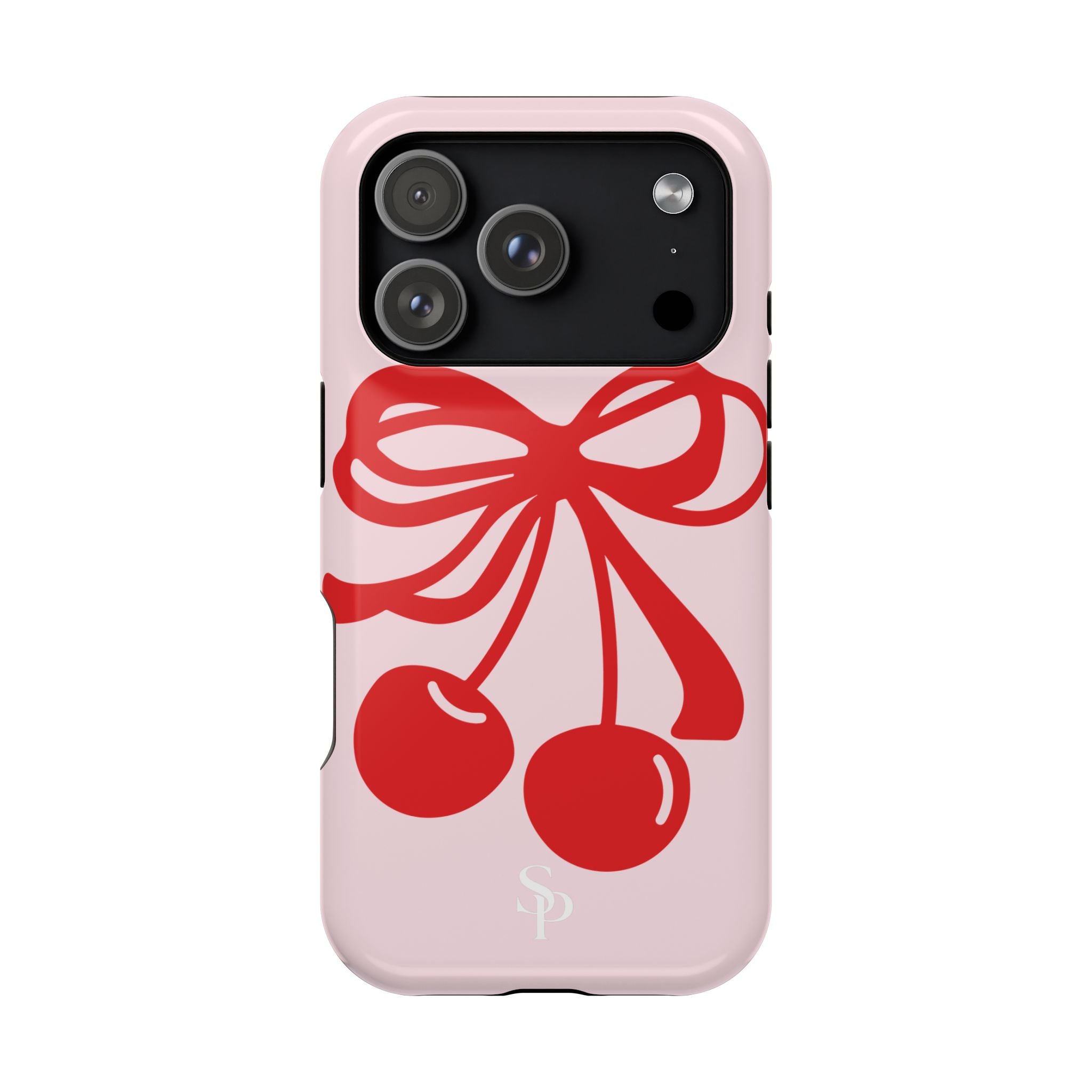 Cherry Bow Impact-Resistant Phone Case