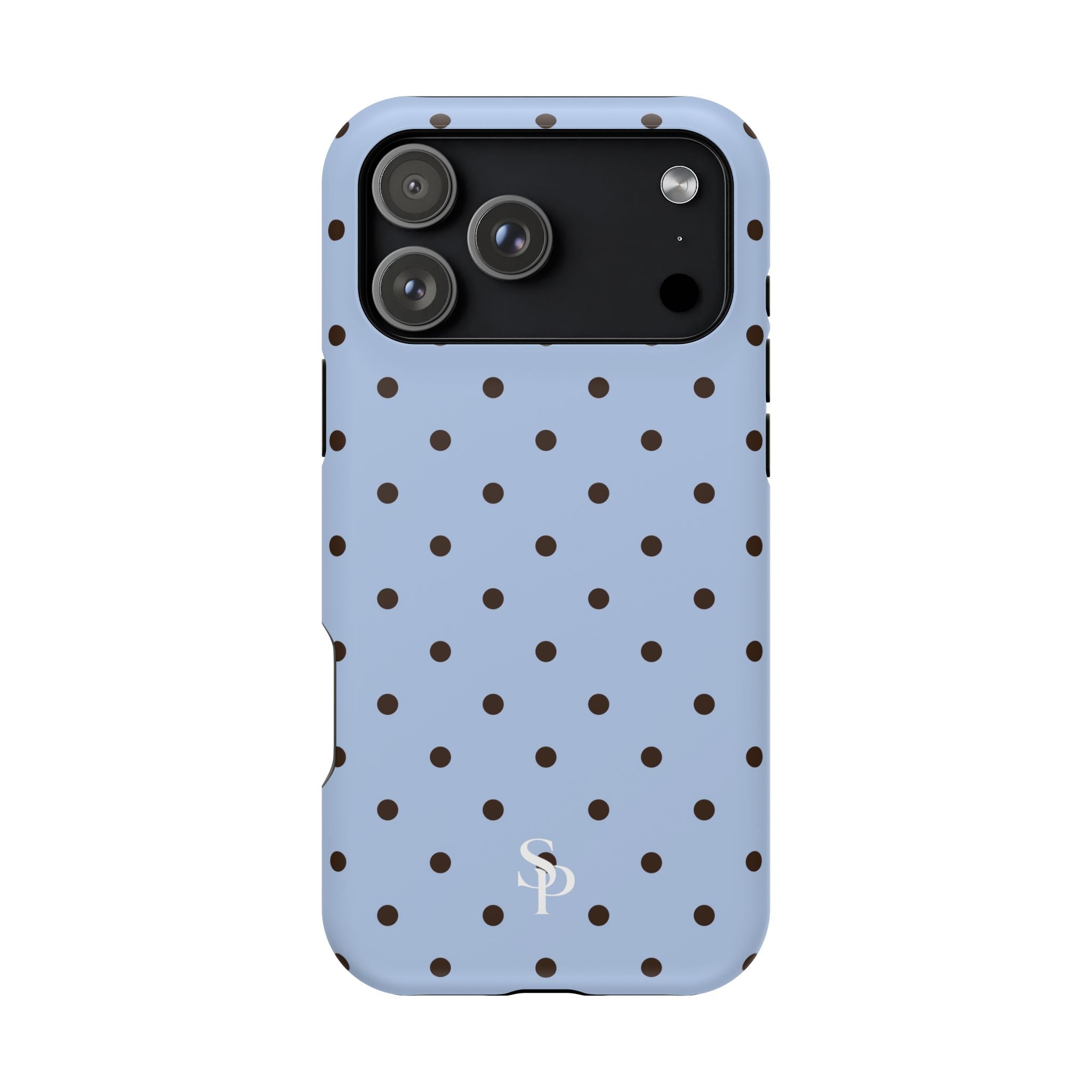 Blue Polka Dot Magnetic Impact Phone Case