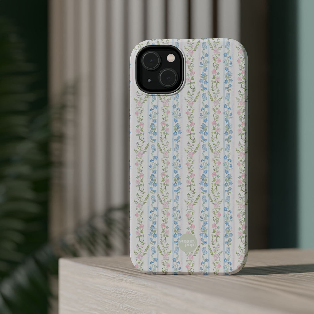 Pastel Floral Pattern Magnetic Tough Case