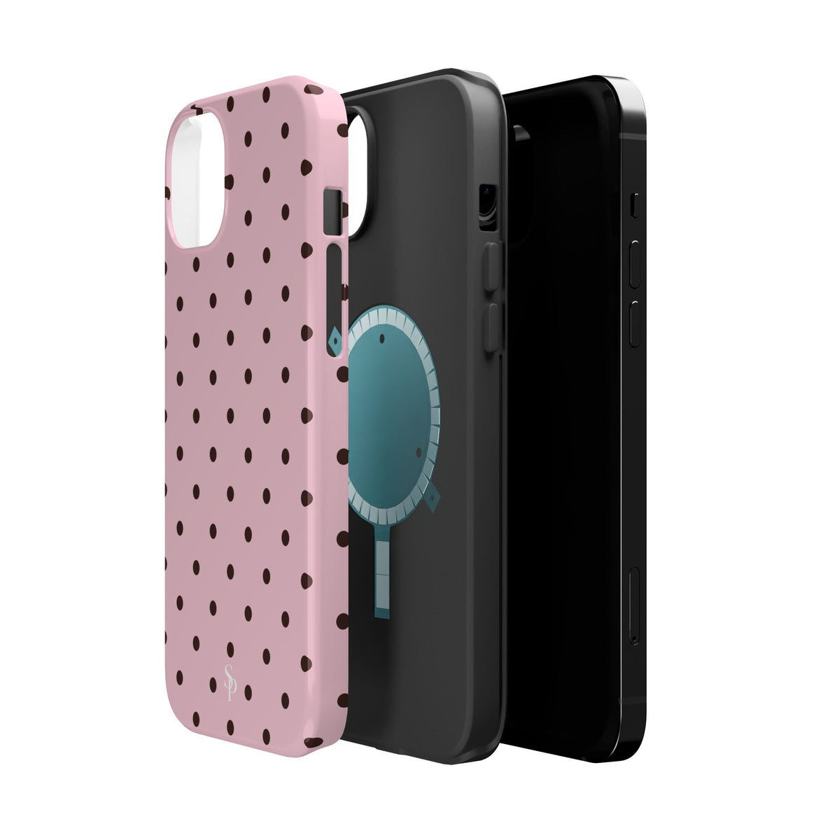 Pink Polka Dot Magnetic Case