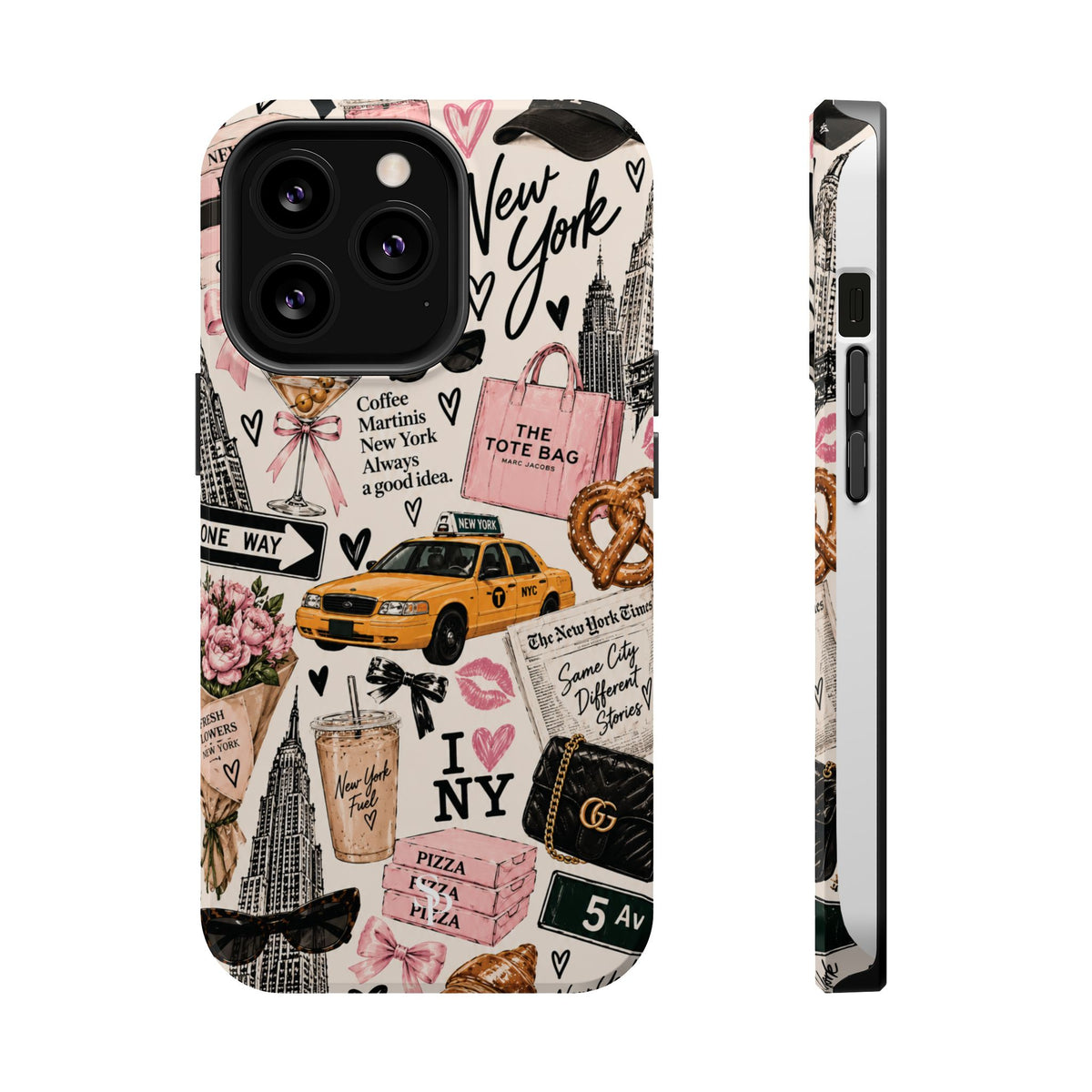 Pink New York Magnetic Phone Case