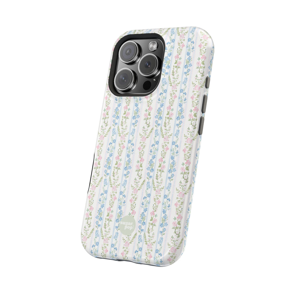 Pastel Floral Pattern Magnetic Tough Case