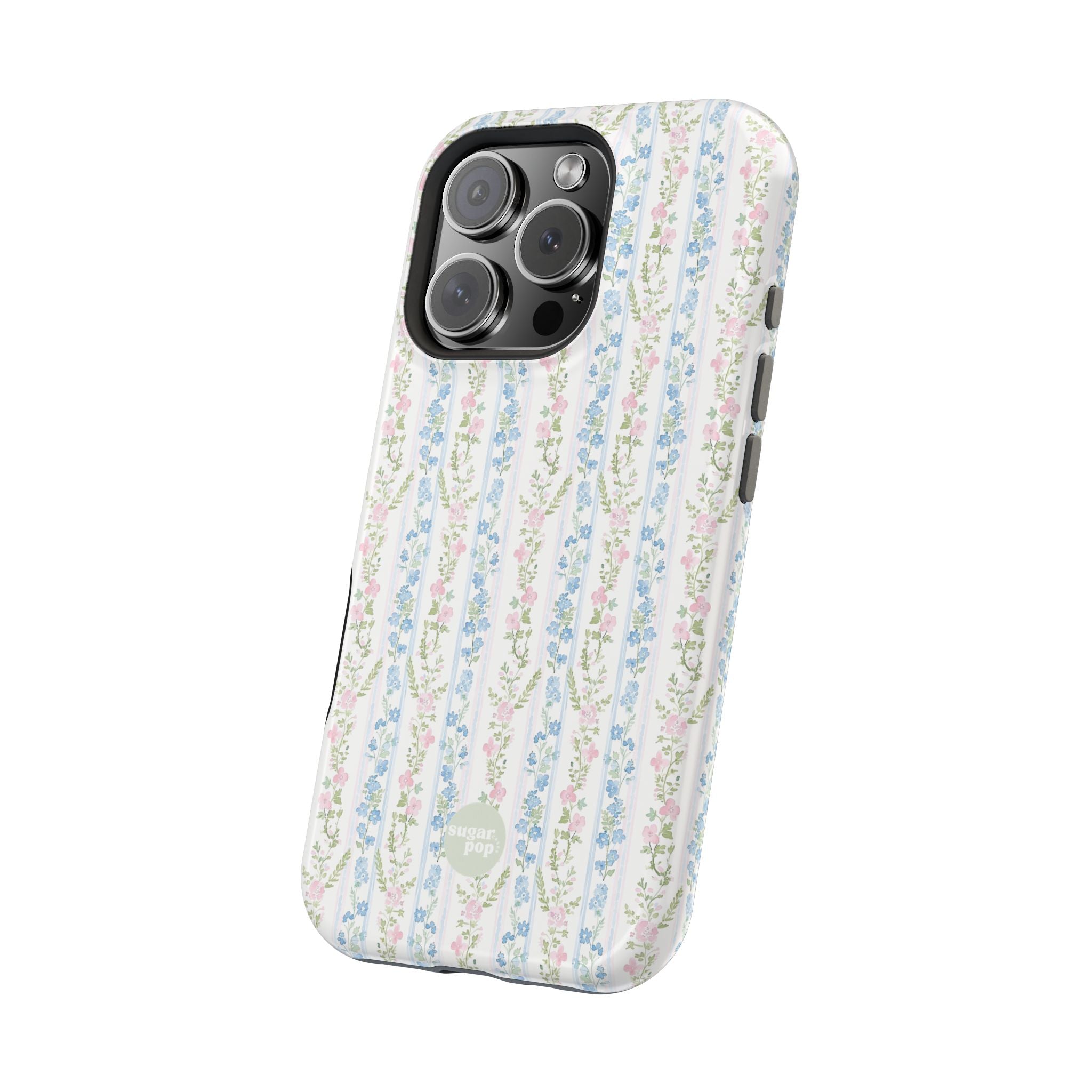 Pastel Floral Pattern Magnetic Tough Case