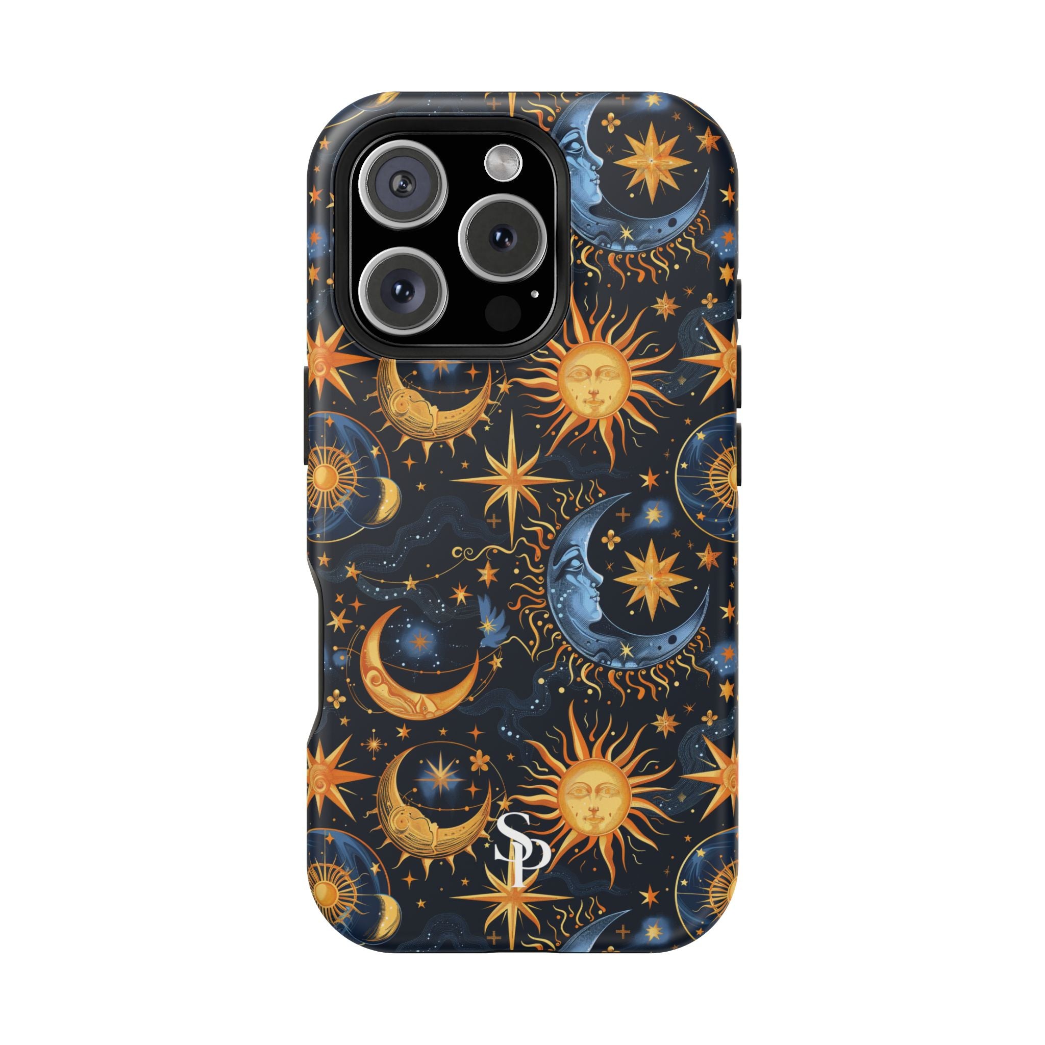 Celestial Sun and Moon Impact-Resistant Phone Case